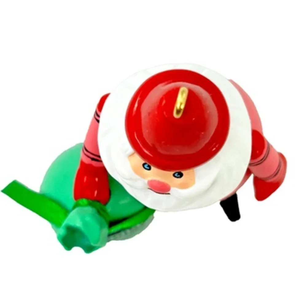 Hallmark COLORFUL SANTA Crayola Crayon 2009 Keepsake‎ Ornament Special Ed Signed